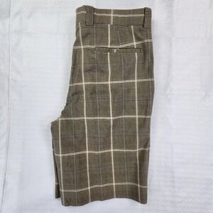 Antas Brown Plaid Shorts Mens 36 Golf Preppy‎ Classic Summer Tailored Casual New